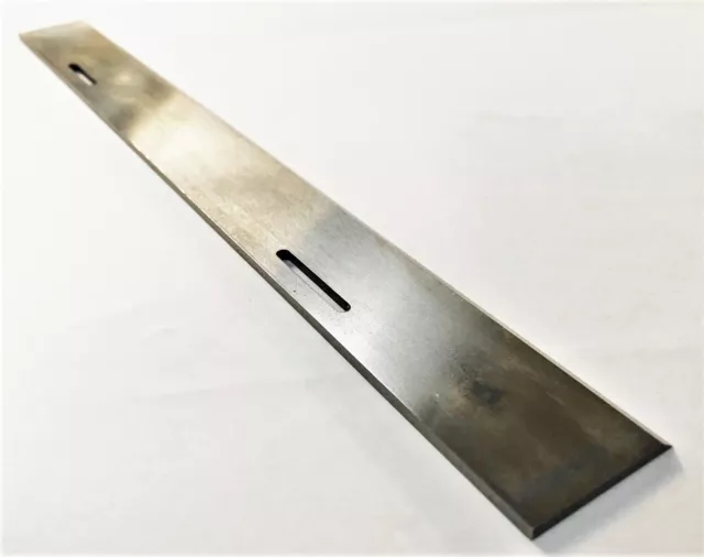 12.1/4 In x 1.1/4 x 1/8 18% HSS Slotted Planer Blade COOKSLEY-Price Per blade