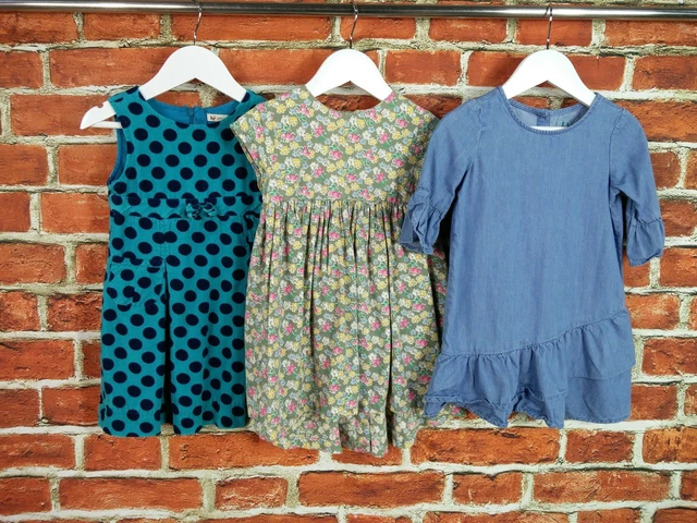 Girls Bundle Age 2-3 Years Gap J Lewis Next Pinafore Dress Corduroy Floral 98Cm