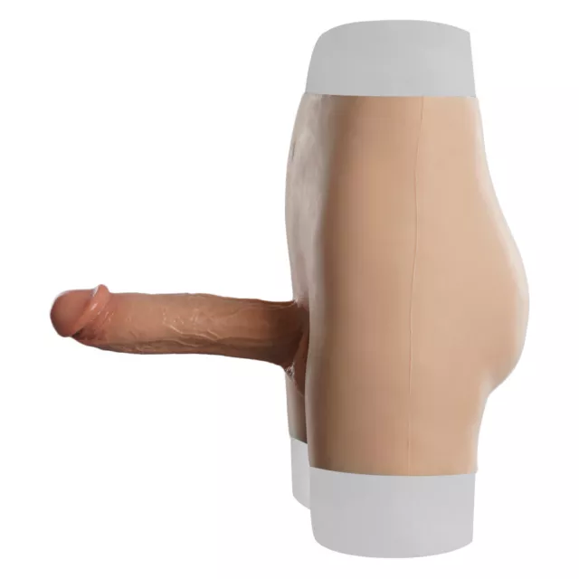 Culotte gay sous-vêtements en peau silicone avec énorme bite ReStrap pour hommes 3