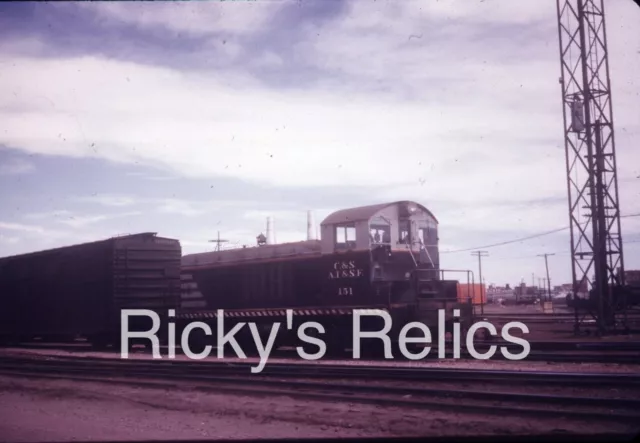 Duplicate Slide C&S 151 EMD NW2 Colorado Southern ATSF 1971 Denver Rice Yard