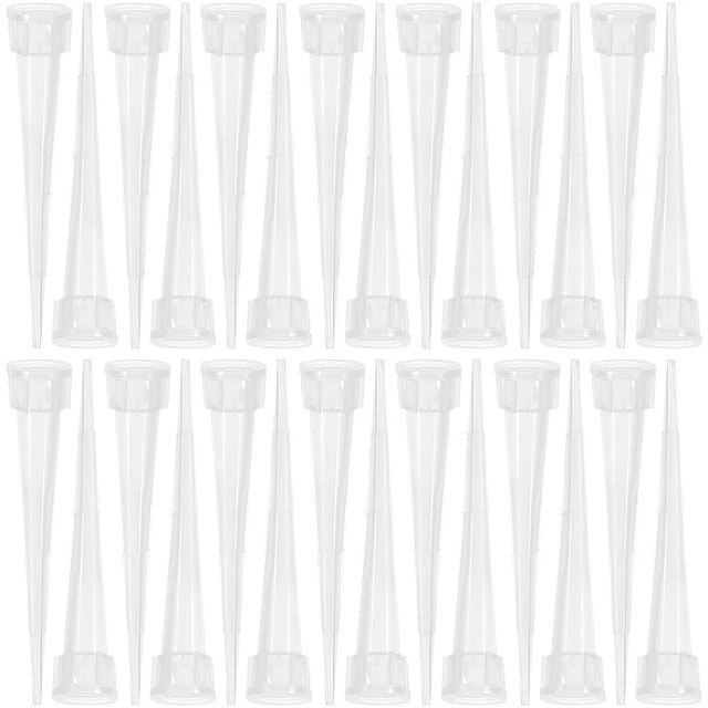 50 Pcs Plastic Flower Mud Holder Water Vials Tube Stem Tubes