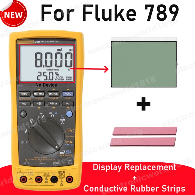 Per Fluke 789 ProcessMeter multimetri digitali ricambio schermo LCD