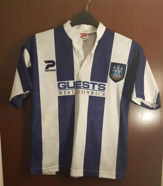 West Bromwich Albion FC Heimshirt 1996-1997 Kinder Größe XLB 30/32 76-81 cm Retro