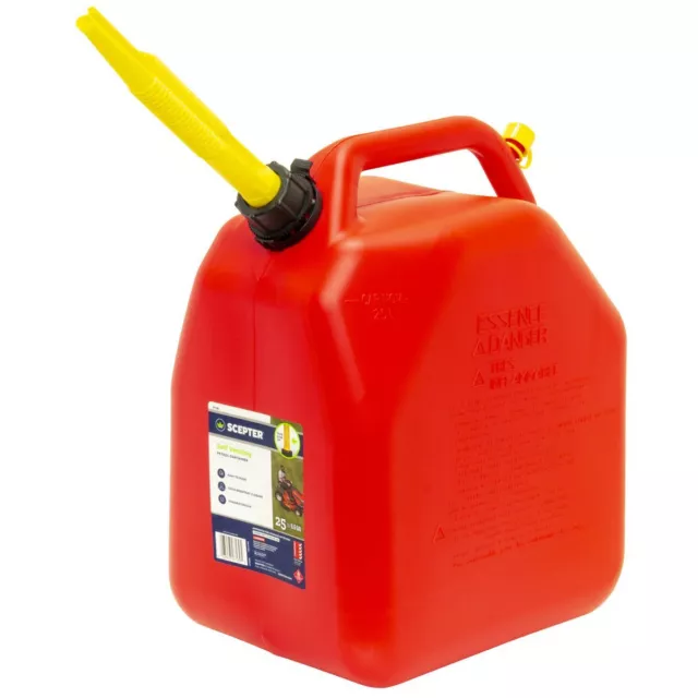 Scepter Petrol Fuel Can 25L Red 2