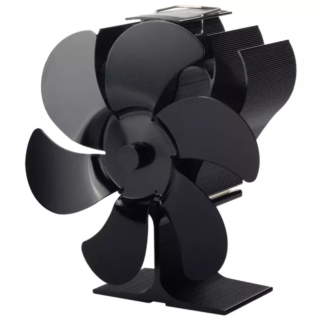 Ventilador de estufa térmico My Stove de 6 hojas para quemadores de troncos y estufas de combustible múltiple