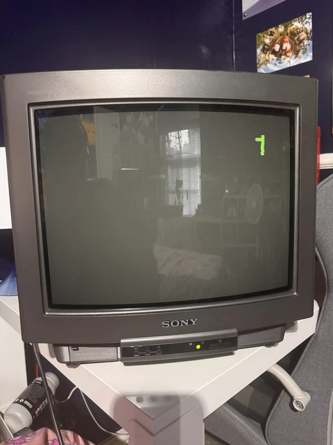 SONY TRINITRON KV-M1421U CRT TV retro Gaming Screen Monitor Working ...