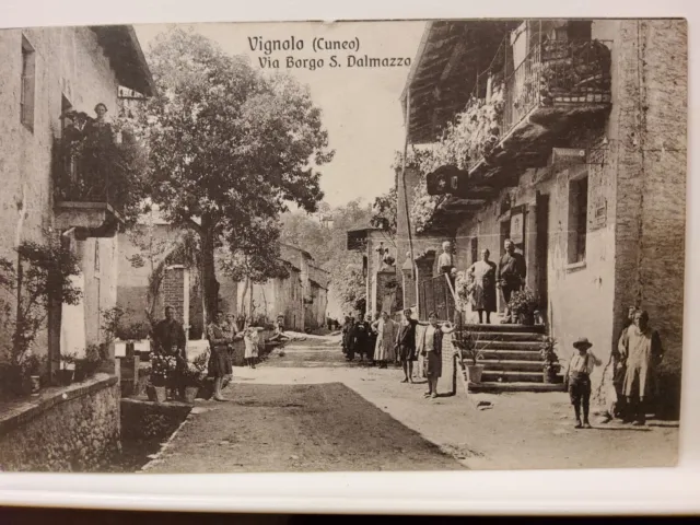 Cuneo - Vignolo Via Borgo S. Dalmazzo  cartolina