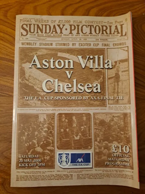 Aston Villa V Chelsea FA Cup Final 2000