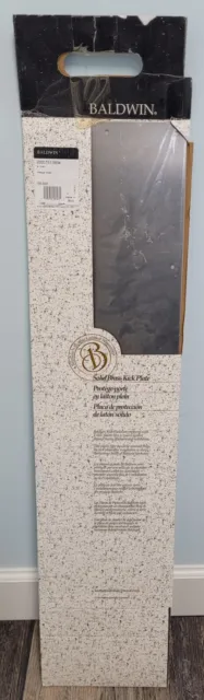 Placa de patada para puerta de latón liso Baldwin 6"" x 34"" acabado níquel antiguo #20001500634