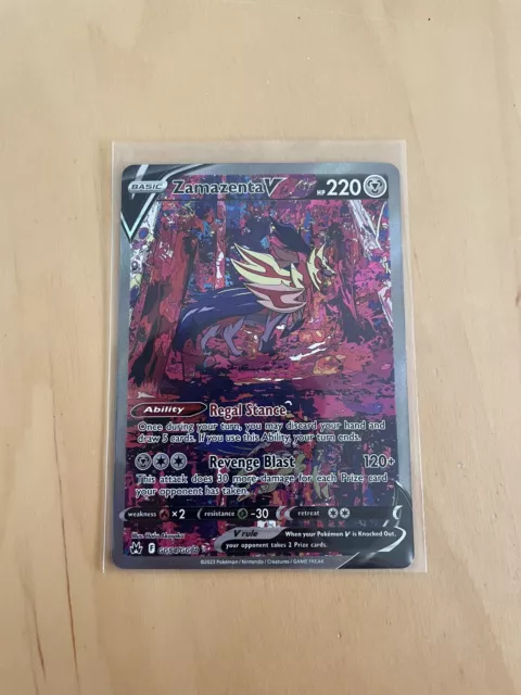 Zamazenta V Shiny Full Art Ultra Rare Foil SWSH293 Pokemon Black Star Promo  NM