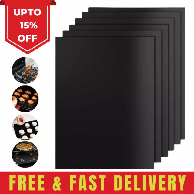 Heavy Duty Teflon Oven Liner Protector Sheet Mat Non Stick Reusable Cooker BBQ