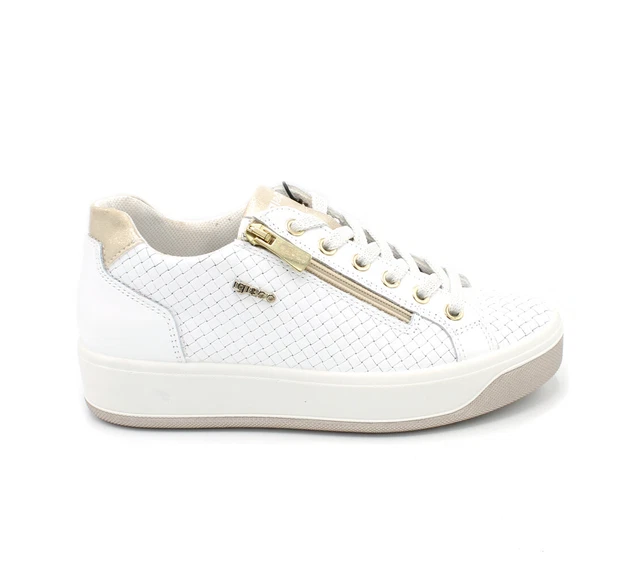 Igi & Co Chaussures pour Femmes Et en Cuir Baskets Été Compensées Interne