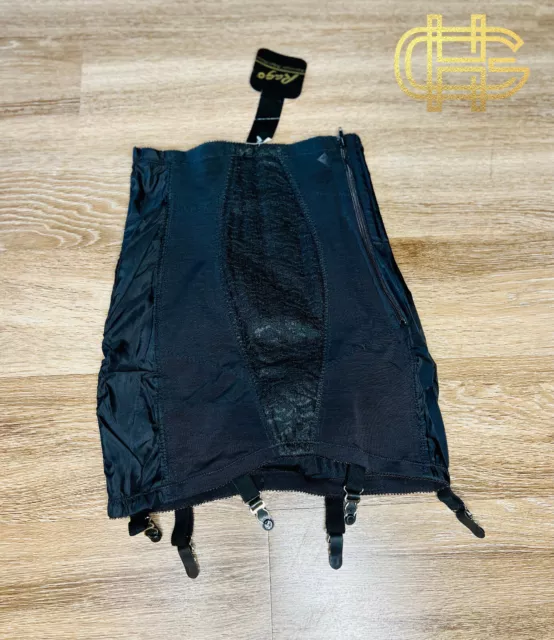 Rago Shapewear Long Leg Pantie Girdle Style 6795 - Black - Small