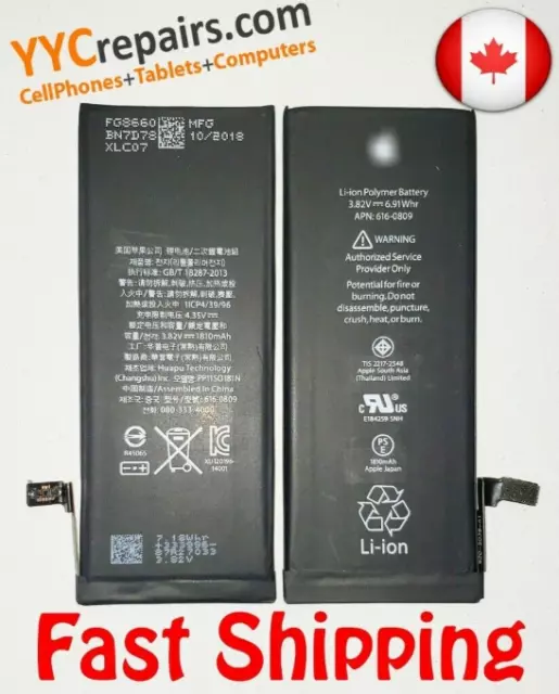 Premium Used Replacement Li-ion Battery for iPhone 6 1960mAh