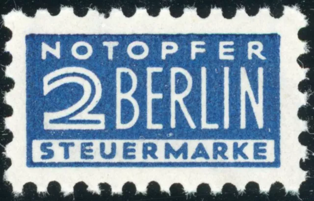 NOTOPFER BERLIN, MiNr. 2 A V, tadellos postfrisch, gepr. Rolle, Mi. 60,-