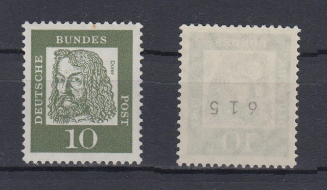 Bund 350y RM mit ungerader Nummer über 500 Bedeutende Deutsche 10 Pf postfrisch