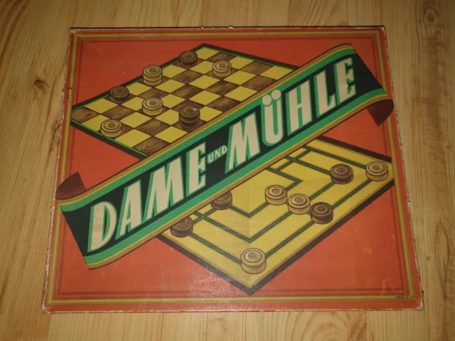 Altes Dame-Mühle Spiel