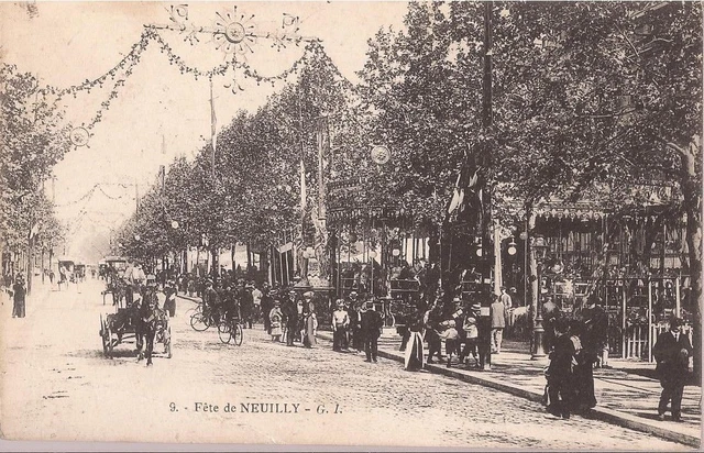 Cpa Fete De Neuilly.n°9 G.l.1921.Tres Animee .Be