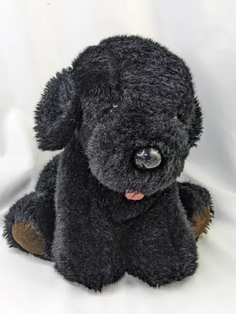 Dakin Black Dog Plush Puppy 10 Inch 1985 Stuffed Animal Toy