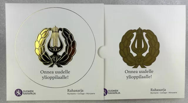 Finnland 2010 KMS Kursmünzensatz Studentensatz im Folder