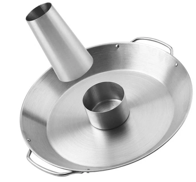 BBQ Grillpfanne Hähnchenbräter Vertikaler Bräterhalter für Grill NEU