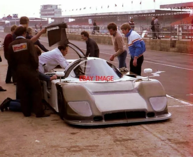 Photo  Ray Mallock In The Pits In What I Believe Is A Group C Aston Martin Nimro