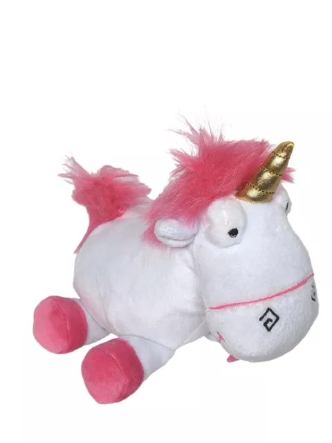 Ty Despicable Me 3 Fluffy Pink White Unicorn Plush Stuffed Animal 2017 7"