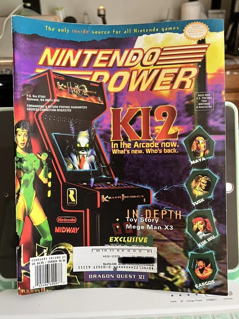 Nintendo Power Volume 81 K12 Arcade With Ken Griffey Jr  Poster 1996 Magazine