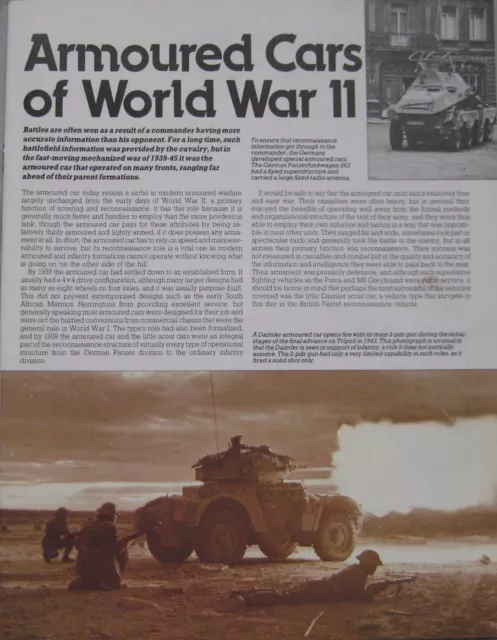 War Machine Orbis magazine Issue 33 Armoured Cars of World War II