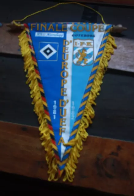 Grand Fanion pennant wimpel )) HSV HAMBURG V IFK GOTEBORG  Final UEFA CUP 1981