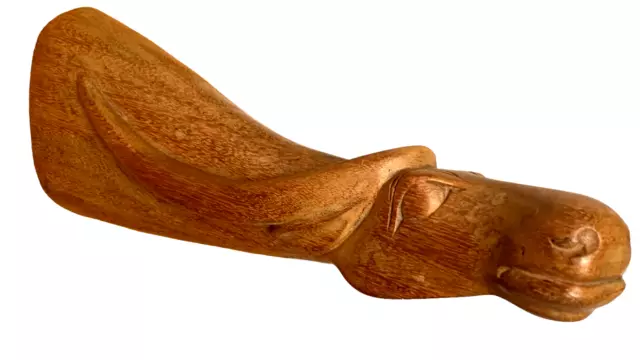 Hand Carved Solid Wood Water Buffalo Bull Animal Figurine