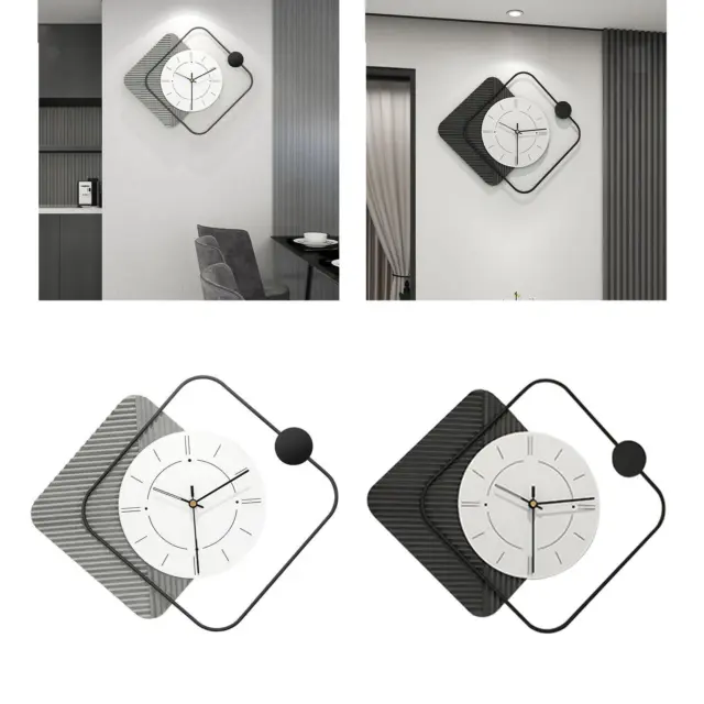 Ornement moderne de collection d'horloge murale en acrylique pour loft