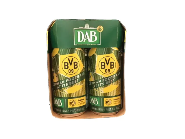 Borussia Dortmund BVB Empty DAB Beer Cans No Alcohol