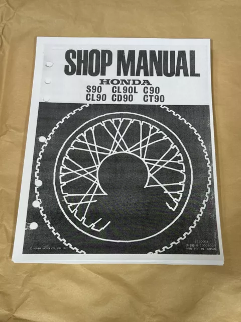 1967 1968 1969 Honda CL90 Factory Service Shop Repair Manual
