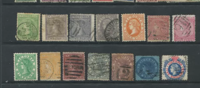 Victoria 1863 /1878 Set Of Laureate Issues To 5S