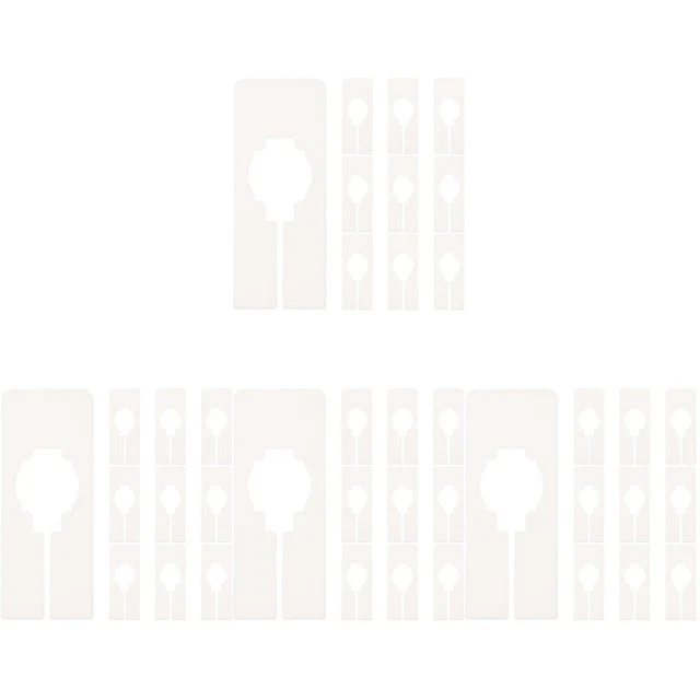 Divisori Per Guardaroba - 20 Piastre + 20 Fibbie Colorate Per Organizzare Armadi E Appendini - Foto 8