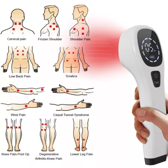 LLLT 808 Pain Relief Device Home Laser Therapy Red Light Acupuncture FDA Cleared