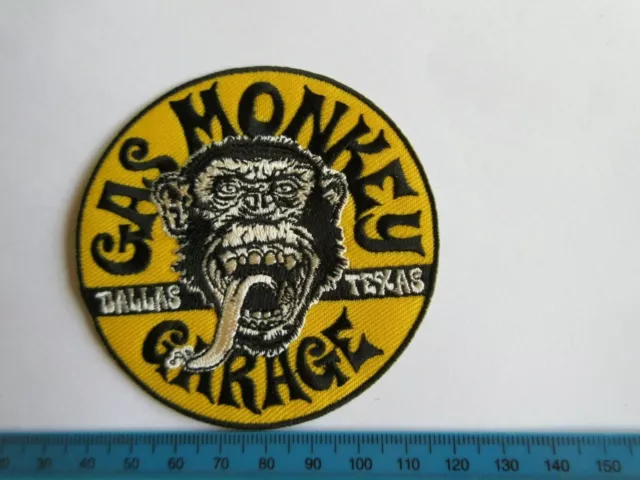Gas Monkey Garage Dallas Patch V8 Big Block Rockabilly Nose Art Vintage Jacket 1