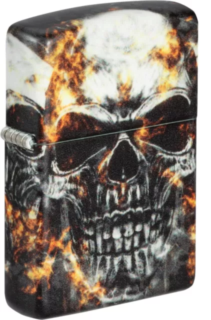 Zippo - Benzin - Feuerzeug - Smokey Skull 540° - Zubehör Nach Wahl - 60006136