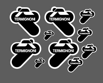 Autocollant Stickers Termignoni Résistant Al Chaleur 10 CM SX Noir Ducati 