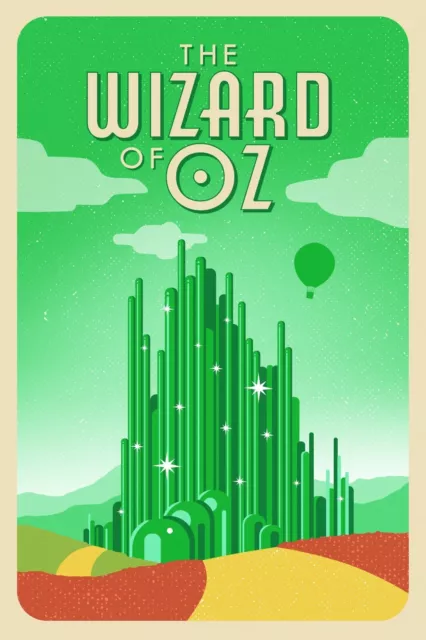 New The Wizard Of Oz Movie Poster Premium Wall Art Print Size A5-A1