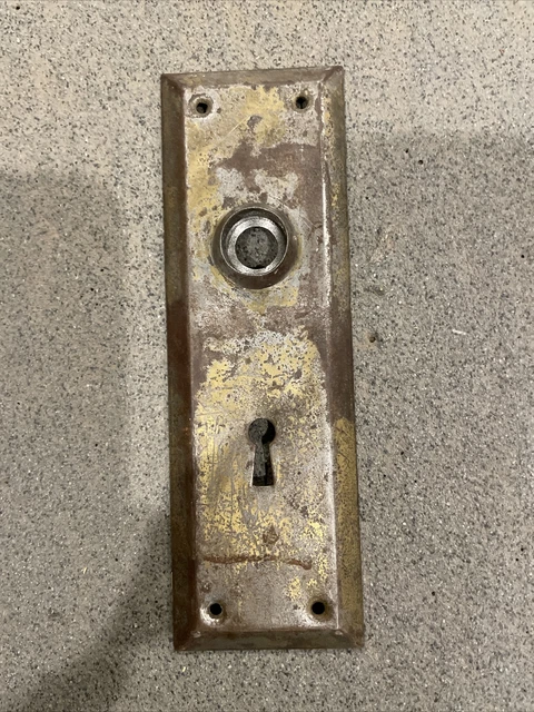 Brass Door Backplates, Door Hardware, Vintage/Antique, Back Plate, Single