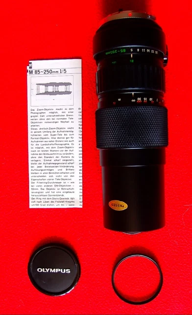 Objectif Olympus Zoom Zuiko Auto 85-250 mm f/5.0