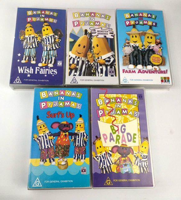 BANANAS IN PYJAMAS Bundle x 9 VHS Tapes PAL Tested ABC VIDEOS £15.40