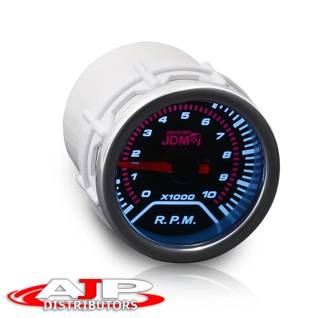 Tachometer RPM Gauge LED Display Monitor Smoke Lens For STI WRX Miata RX7 Celica