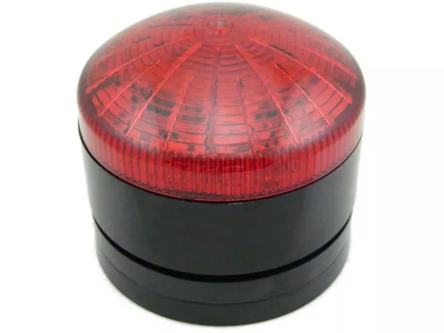 Led Panel/Surface Mount Flashing/Steady Red Beacon 12-24Vac/Dc