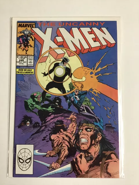Uncanny X-Men #249 (1989) Key! 1St Appearance Of Whiteout, Savage Land Hi Grade