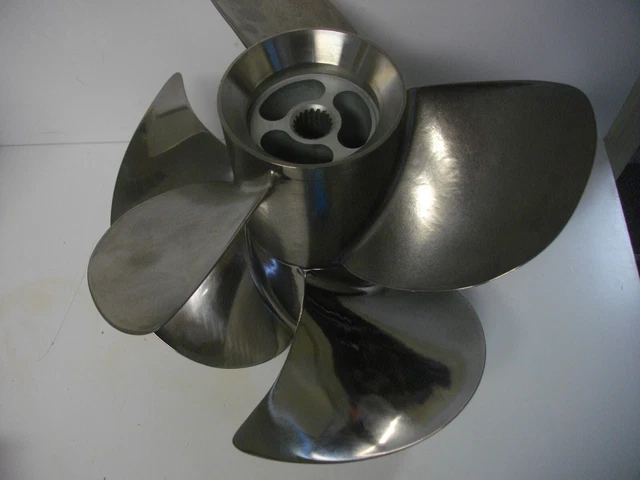 Volvo Penta F2 Duo Prop stainless propeller set 3857558 3857557 front and rear