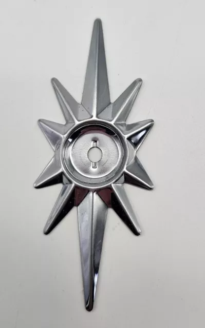 Amerock Atomic Starburst Backplate Chrome Cabinet Hardware Mid Century Modern
