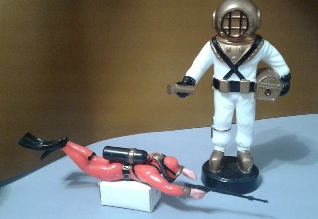 Vintage Sternco Scuba Diver Fish tank aquarium Bubbler decoration with extra